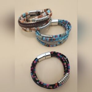 Magnetic Buckle Boho Multi Layer Bracelet